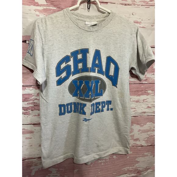 90’s Single Stitch Shaq Dunk Dept Tee Shirt Large 14/16 REEBOK - Picture 9 of 10